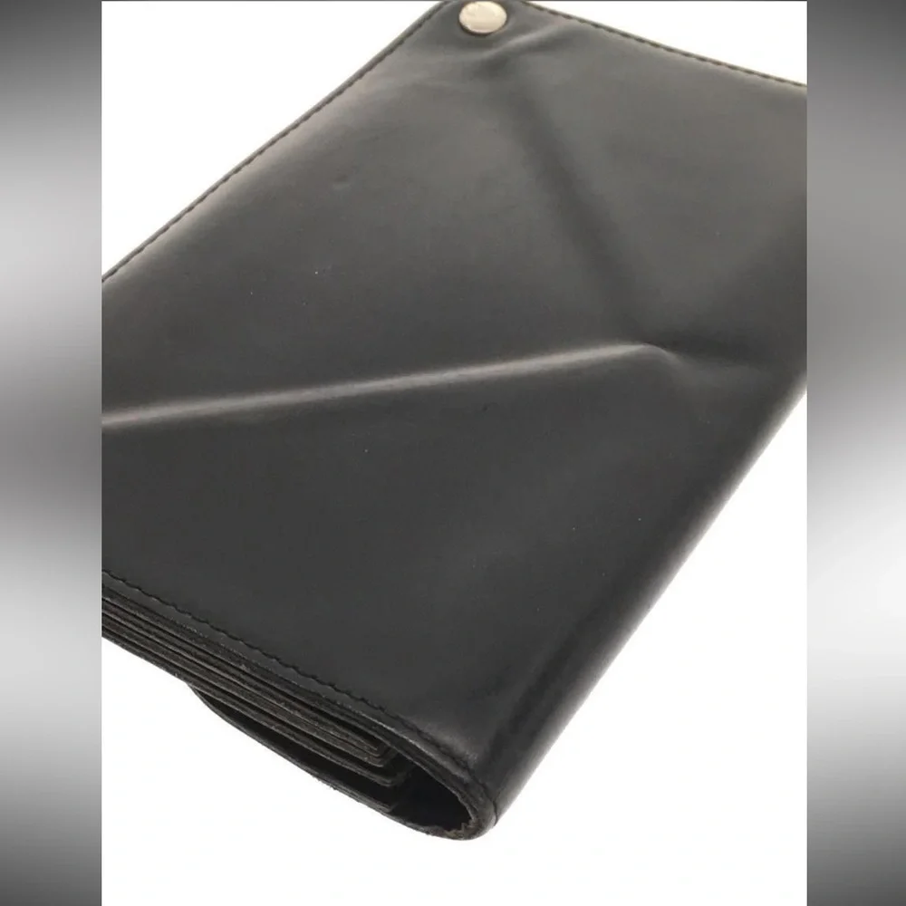 Comme des Garcon studded leather wallet card holder